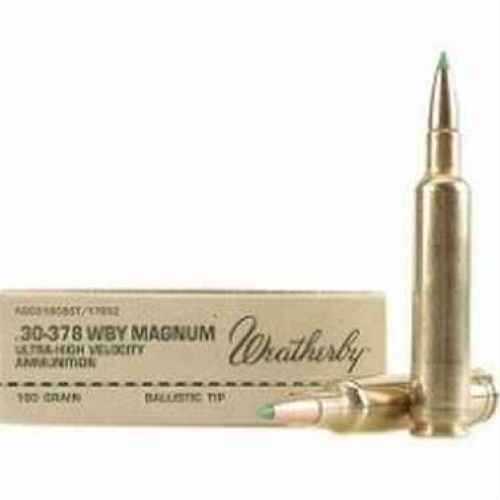 30-378 Weatherby Mag 180 Grain Ballistic Tip 20 Rounds Ammunition Magnum